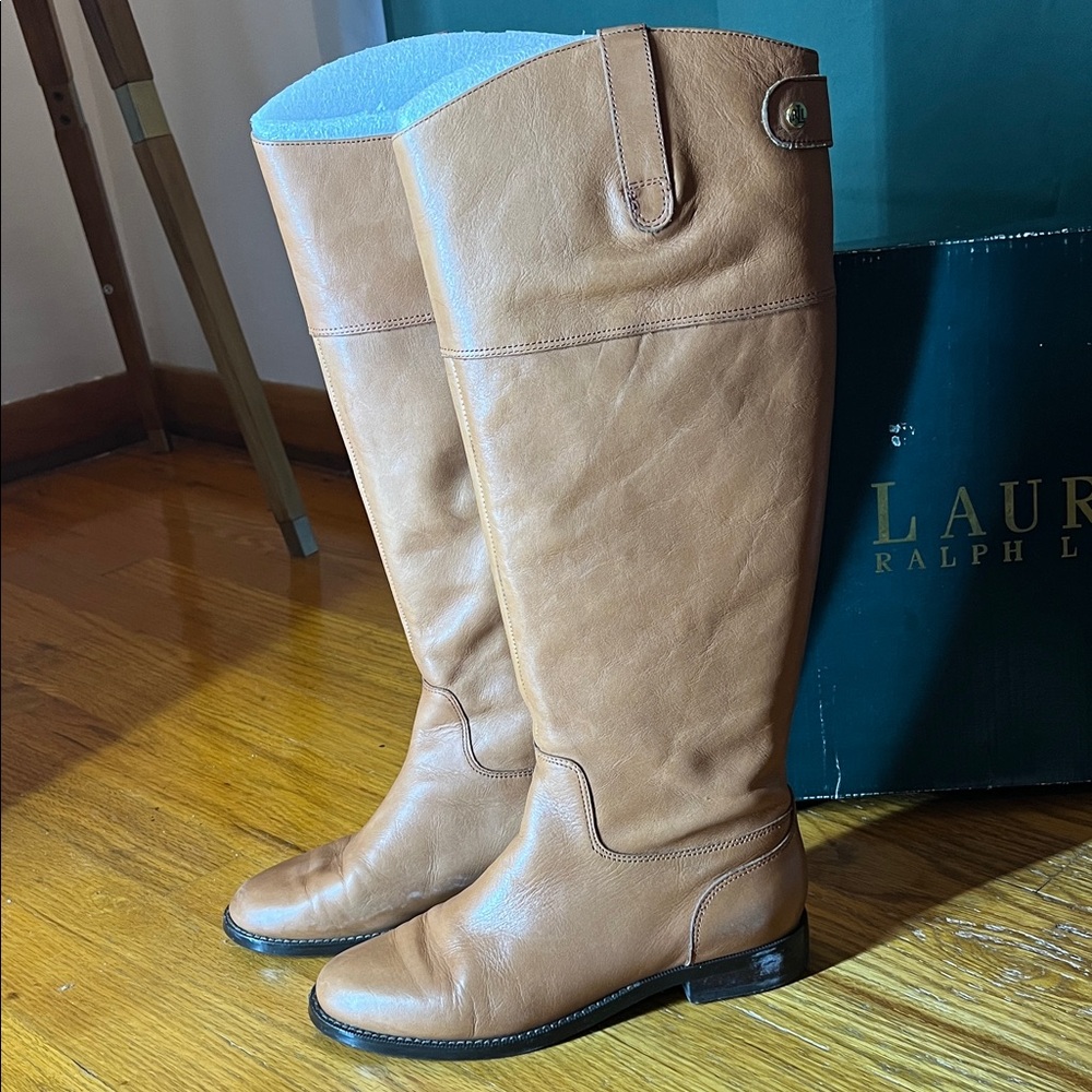 Lauren Ralph Lauren Brown Over the Knee Boots